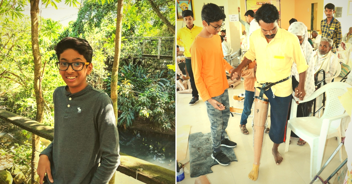 Real Hero: 14-Year-Old Veer Raised Rs 14 Lakh to Help 300 Amputees Walk Again!