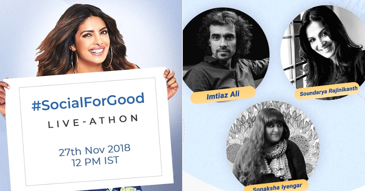 #SocialForGood: Join Priyanka Chopra, as We Bring Awareness to Causes That Matter