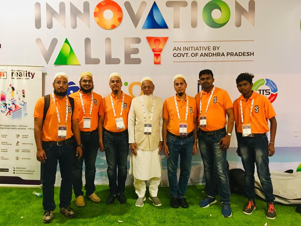 Saif Seas team photo. Ahmed Shaikh Abdeally (Centre) surrounded by Taher Ahmed to the right and Aliasgar Calcuttawala to the left. (Source: Saif Automation)