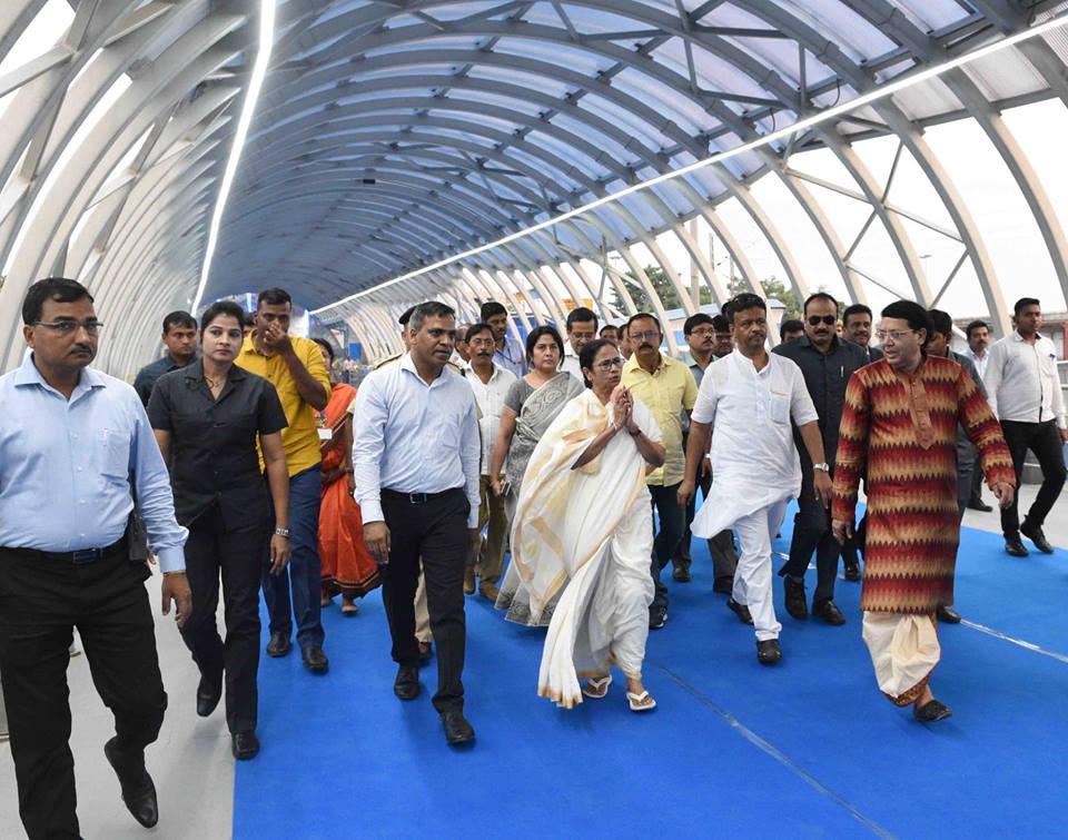 WB Chief Minister Mamata Banerjee at the inauguration. (Source: Twitter) 