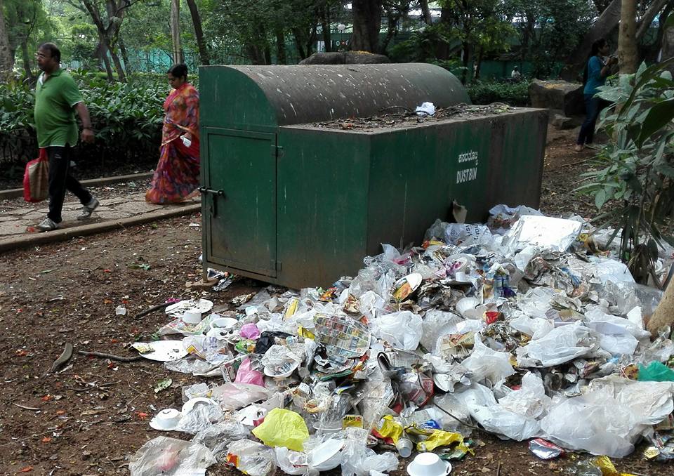 Plastic waste is still a very serious problem in Bengaluru. 