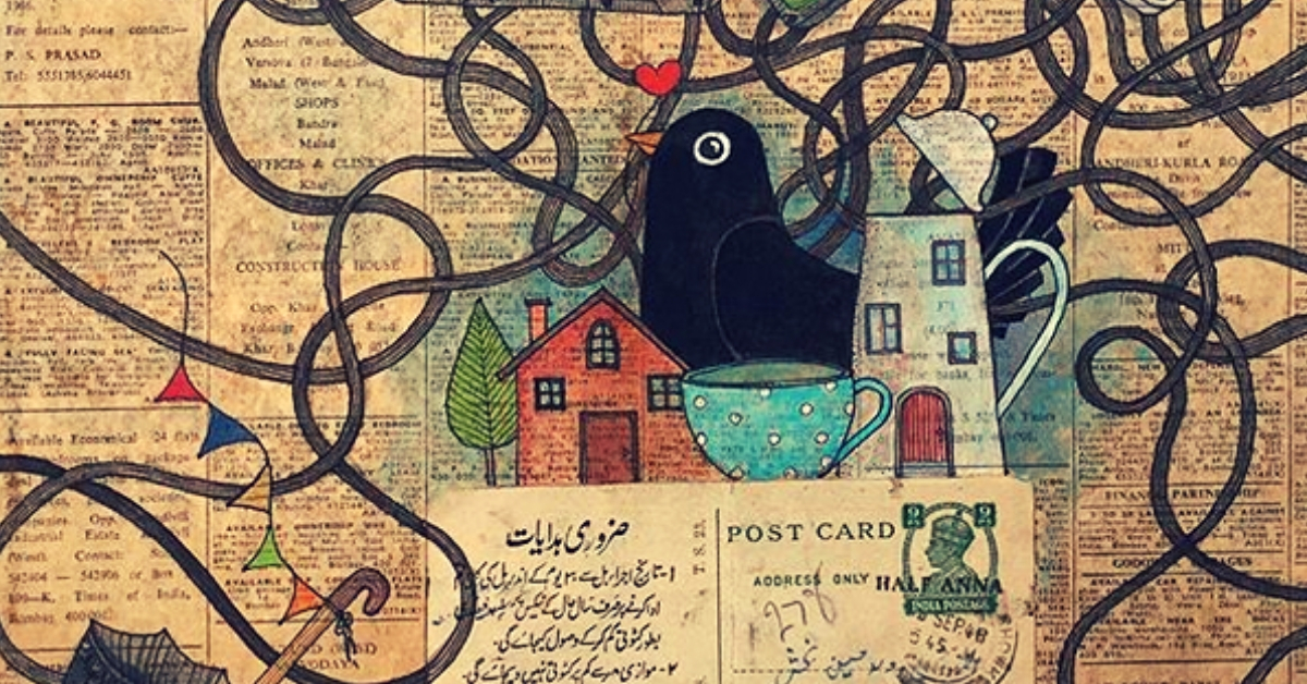 B’luru Artist Brings Alive Stories of Strangers On Vintage Love Letters & Bills. Check Out Pics!