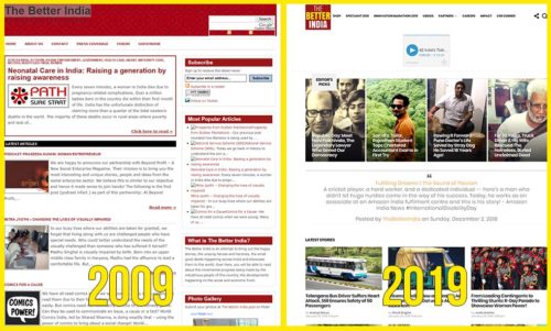 Even the site has come a long way. Check out TBI’s #10yearchallenge