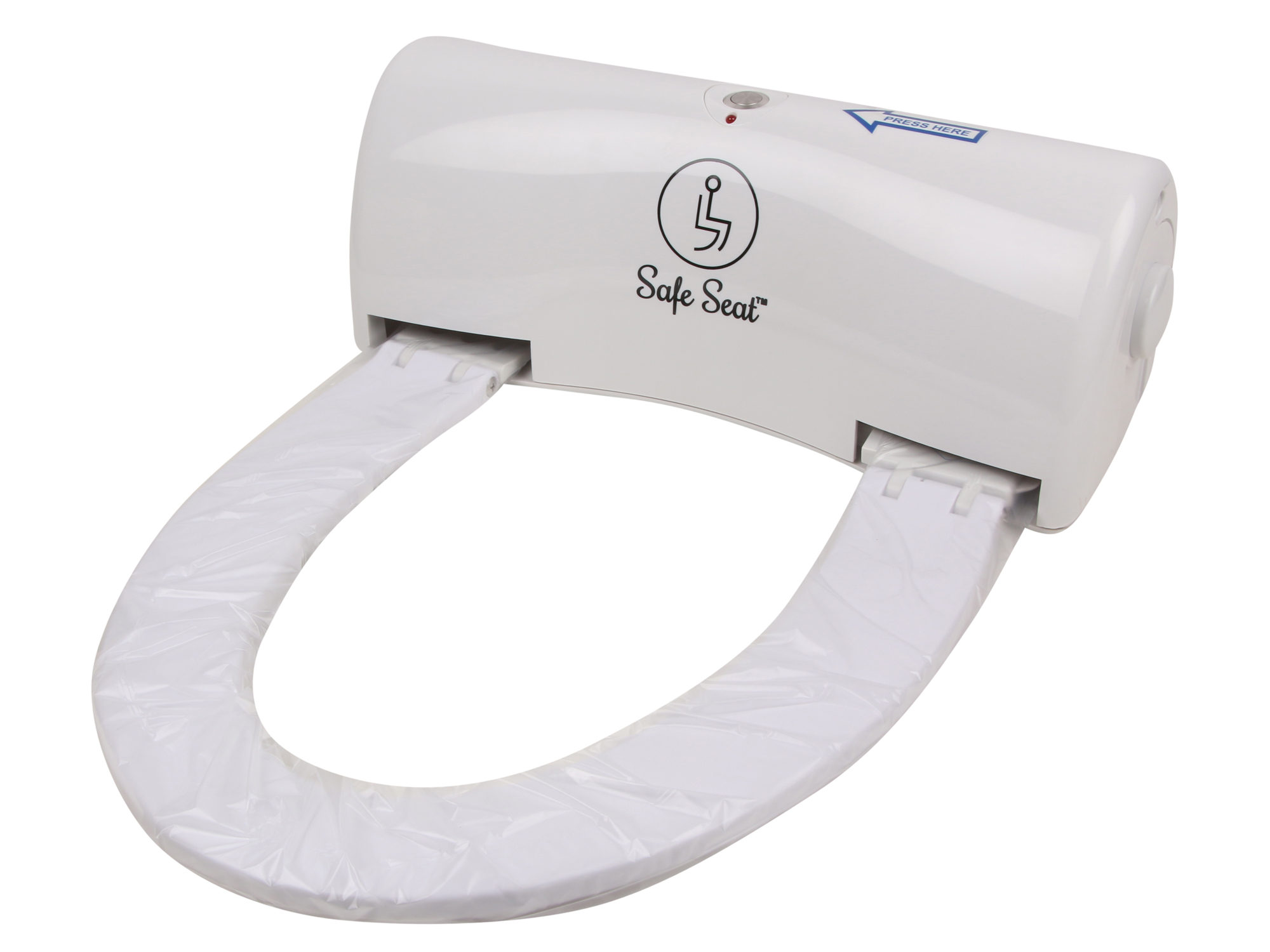 The sanitary roll on the toilet seat. (Source: Safe Seat)