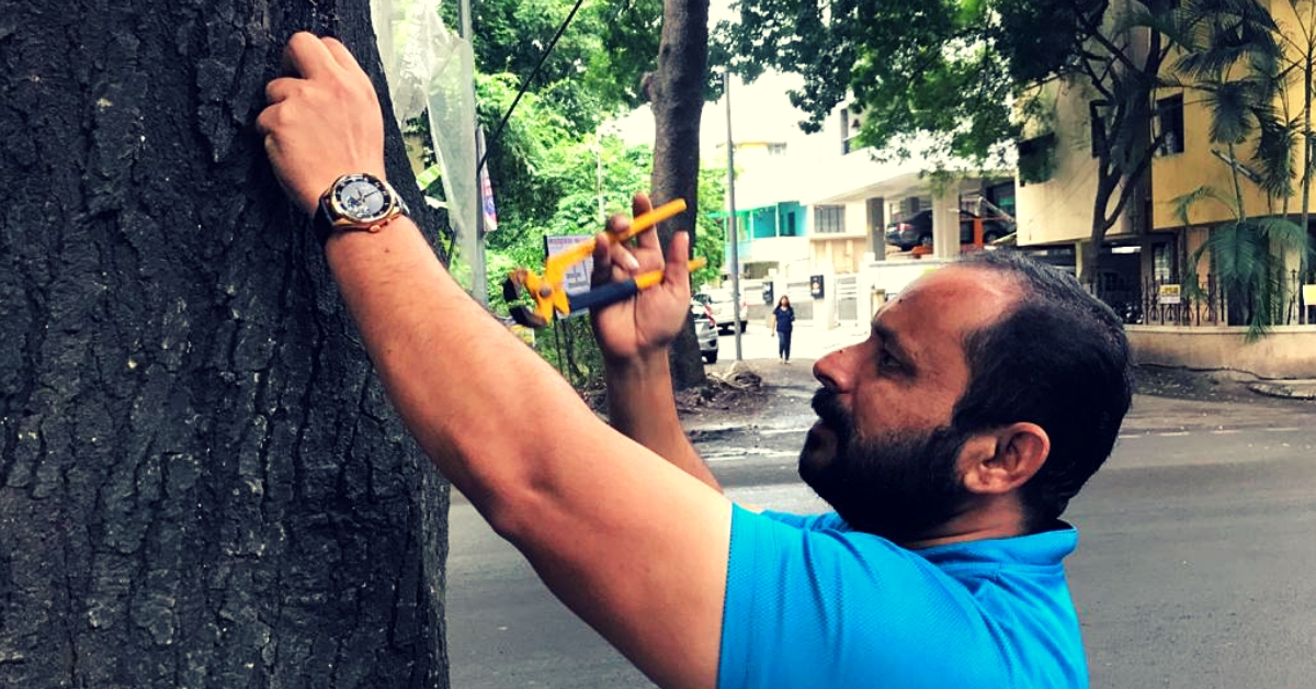 Inspired by 6-YO Daughter, Pune Man Helps Remove 50,000 Nails from 6000 Trees