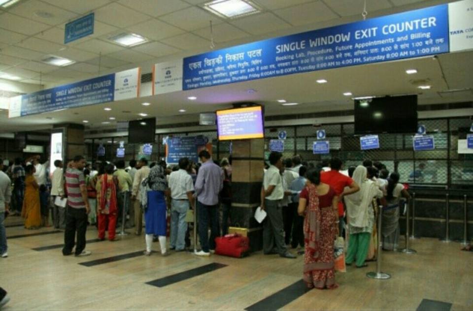 AIIMS Hospital Counter. For representational purposes only. (Source: Facebook)