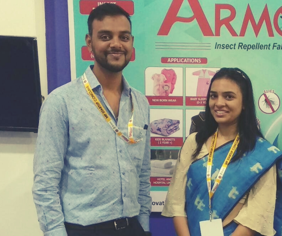 Mayur Malpani and Shreshtha Bhutra. (Source: Armour Insect Repellent Apparels)