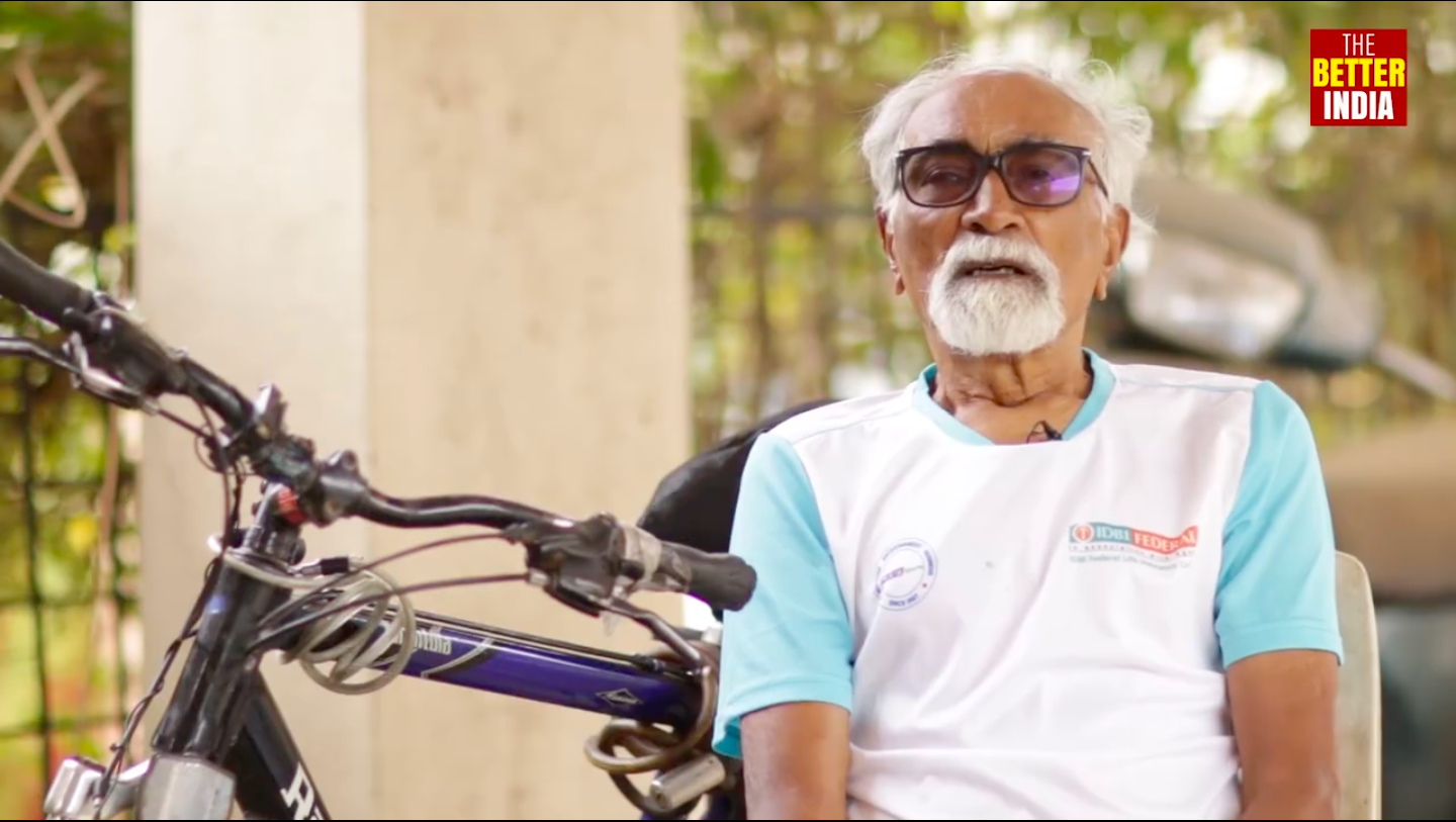 Defying Odds & Epilepsy, This Amazing 87-YO Man Has Cycled 4 Lakh Kms!