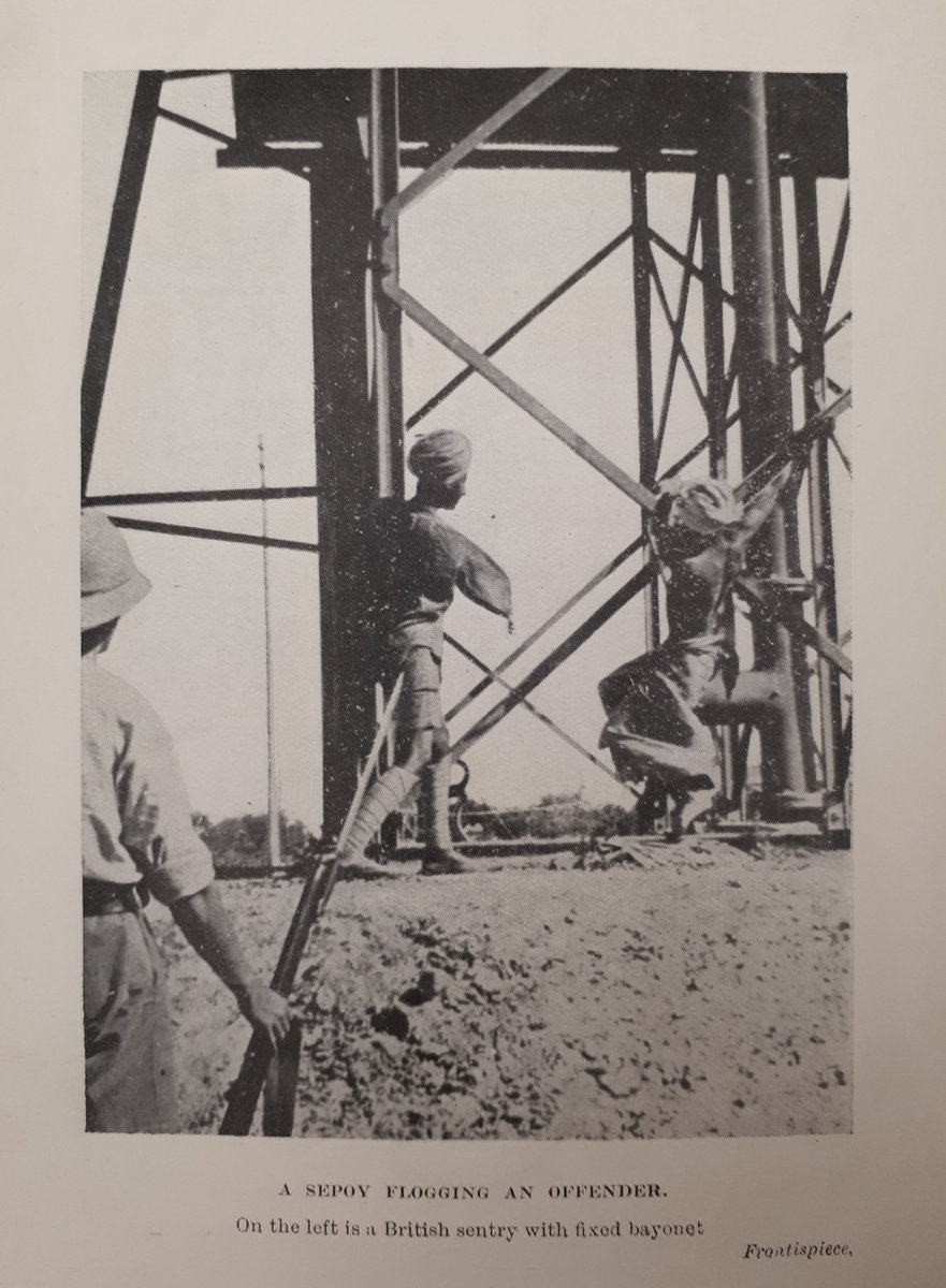 Photograph of a public flogging at Kasur, in Punjab, that were smuggled out of India and published by Benjamin Horniman in 1920. (Source: Twitter/Kim Wagner) 