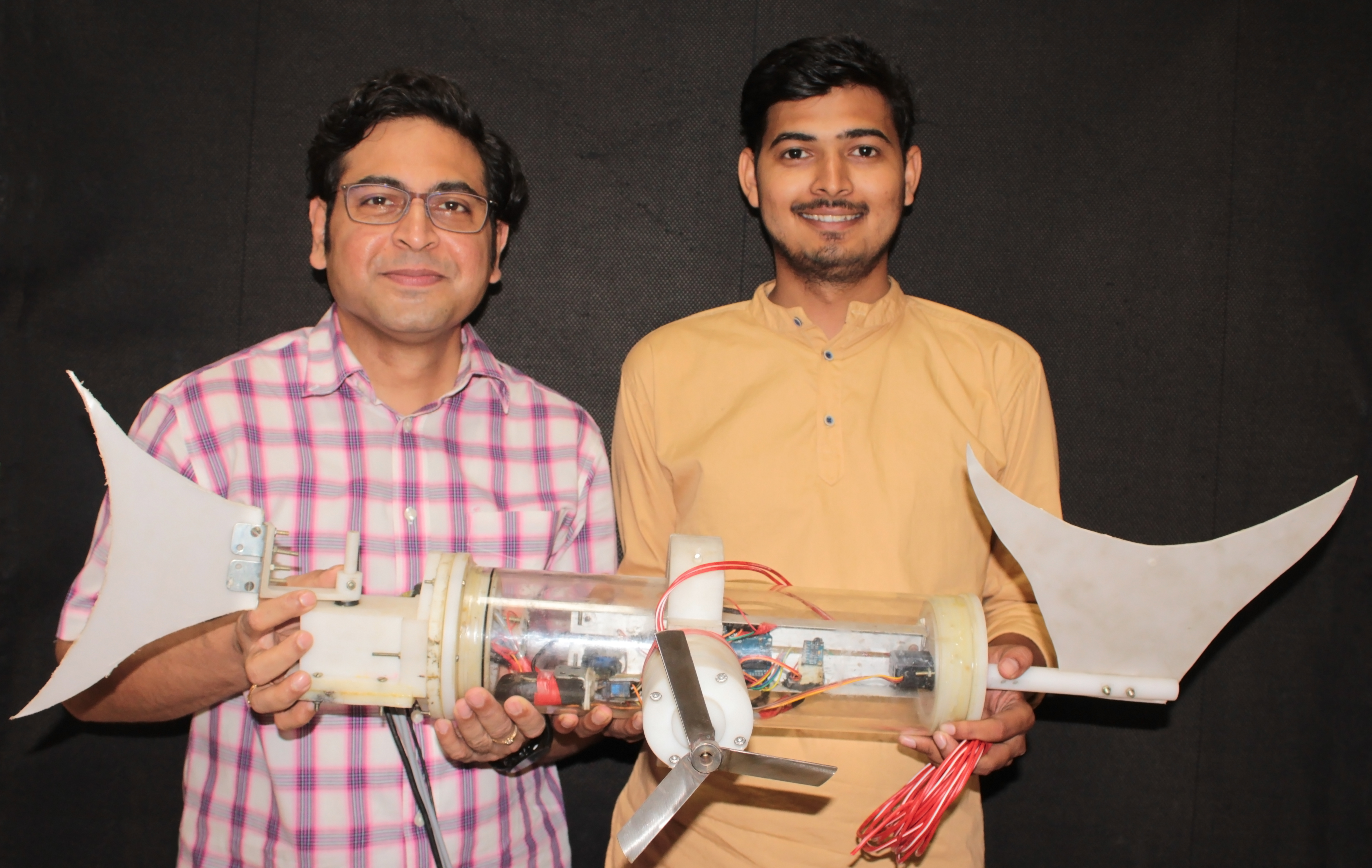 Divanshu, the IIT Madras Student and Professor Prabhu Rajagopal who are working on this project currently. (Source: Divanshu Kumar)