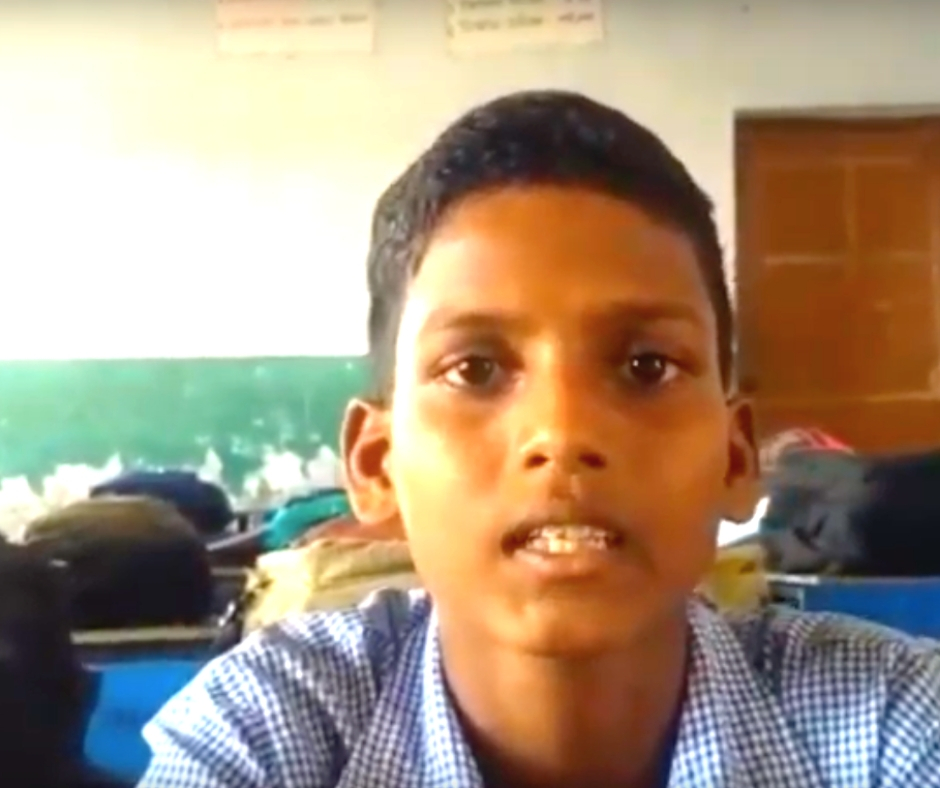Lalit, a Class VII student from Rohtak Haryana, and a TABLAB beneficiary. (Source: iDream Education)