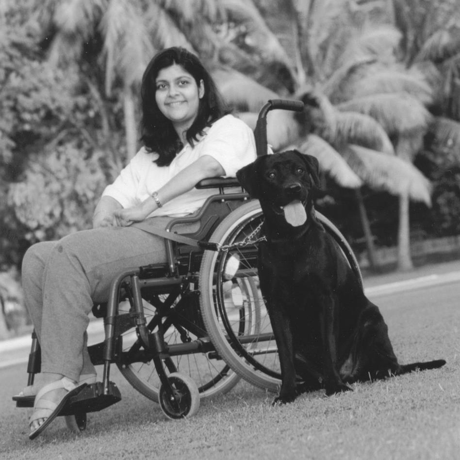 Sanam Karunakar with Magic. (Source: Facebook/Shirin Merchant - canine behaviourist and trainer)