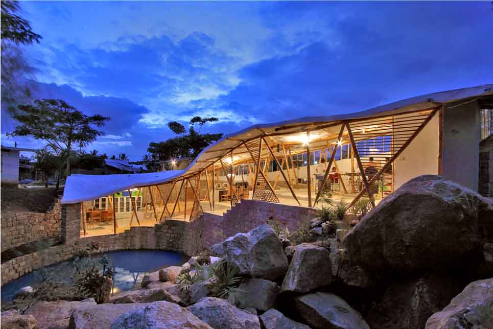 Bamboo Symphony, the Manasaram Architects office in Bengaluru. (Source: Manasaram Architects)