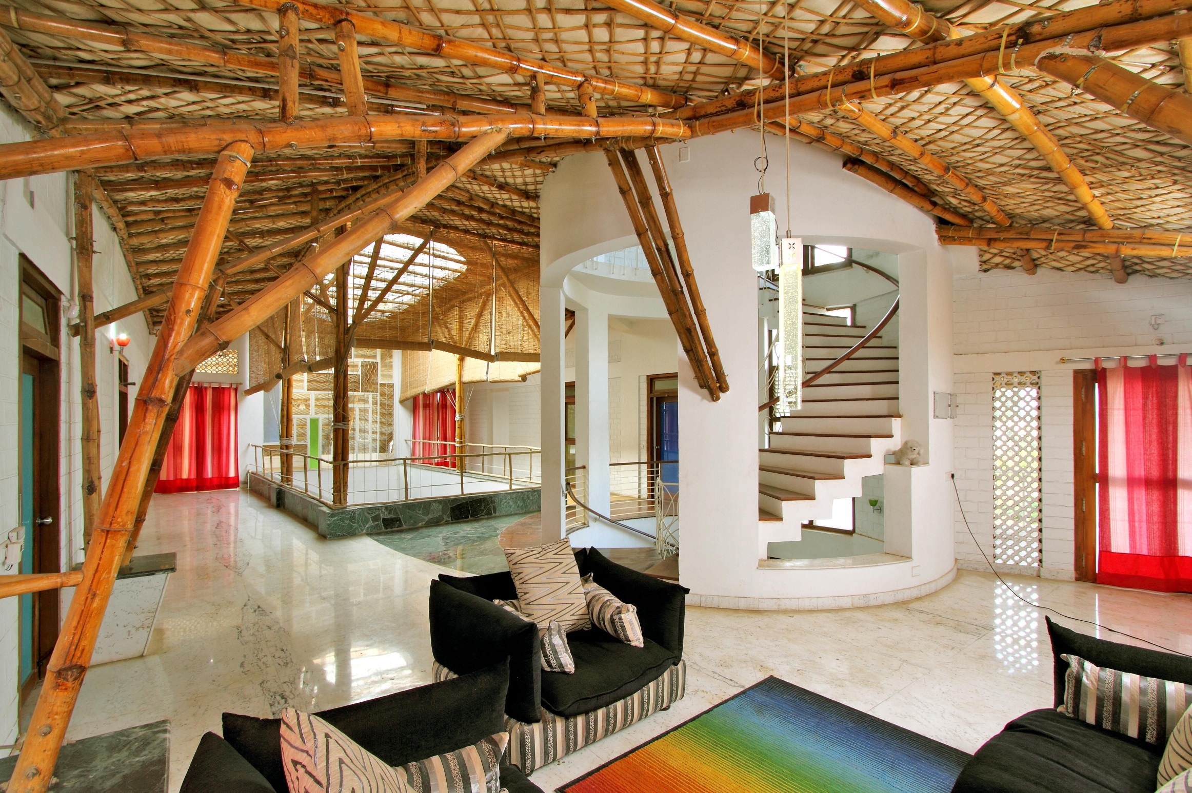 Neelam Manjunath's Home of Five Seasons has extensively used bamboo. 