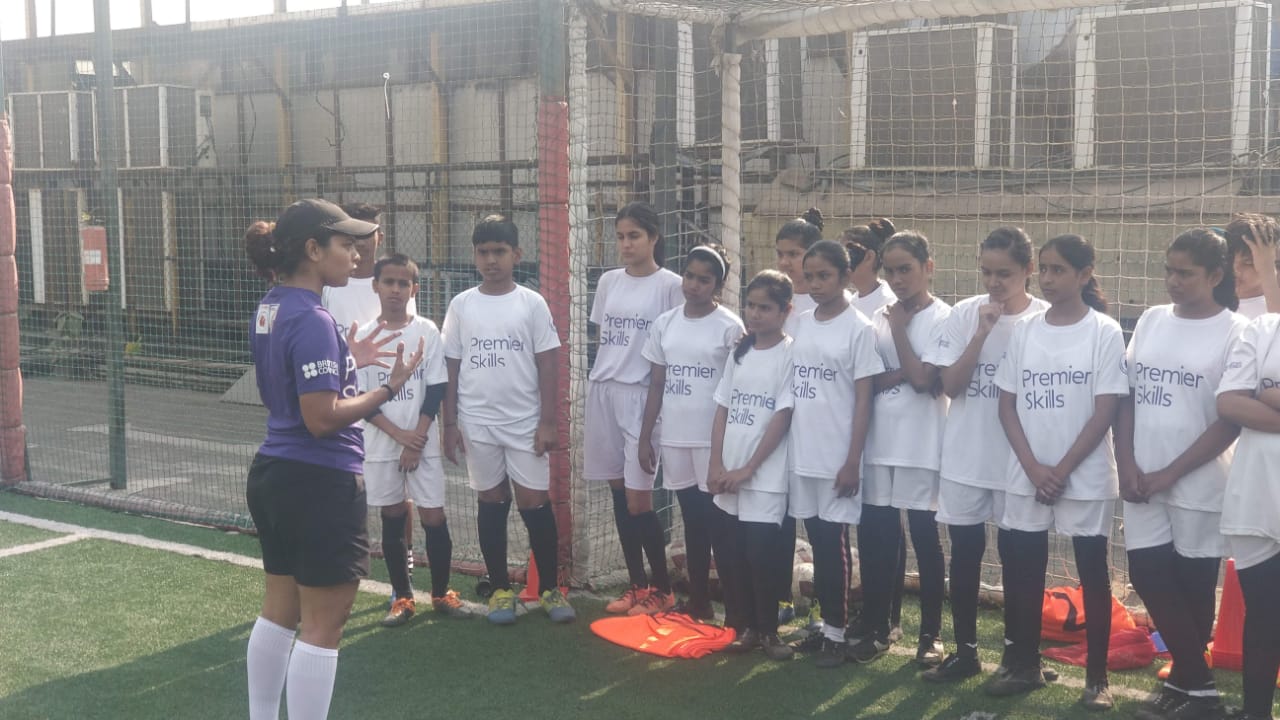 Tanaz, a Premier Skills Level One Coach Educator inspiring other girls to take up the sport. 