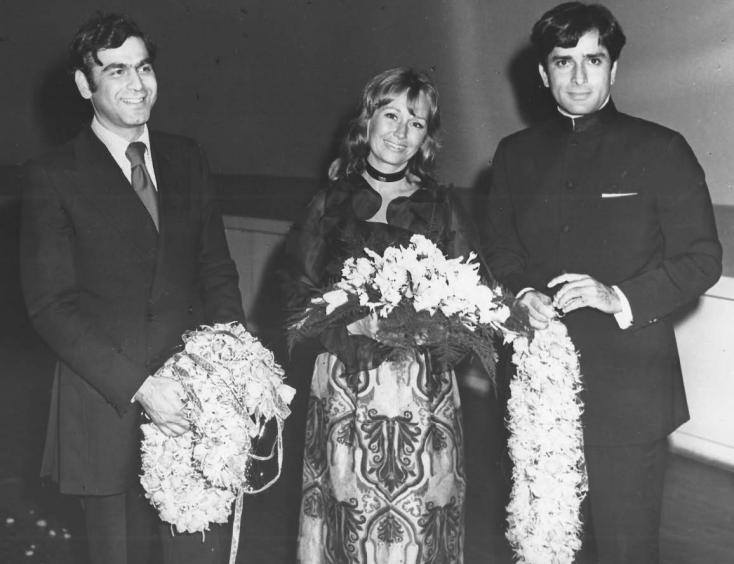 Shashi Kapoor, Jennifer Kendal and Ismail Merchant. (Source: Facebook/Bollywood Talkies)