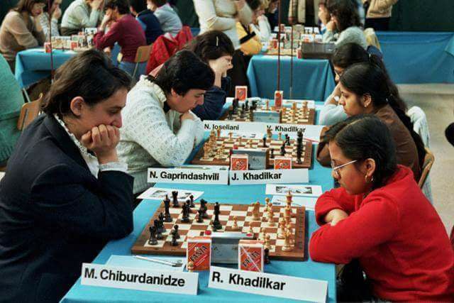 All the three sisters playing different opponents, starting with Rohini. (Source: Facebook/SD Sujit Dandapat) 