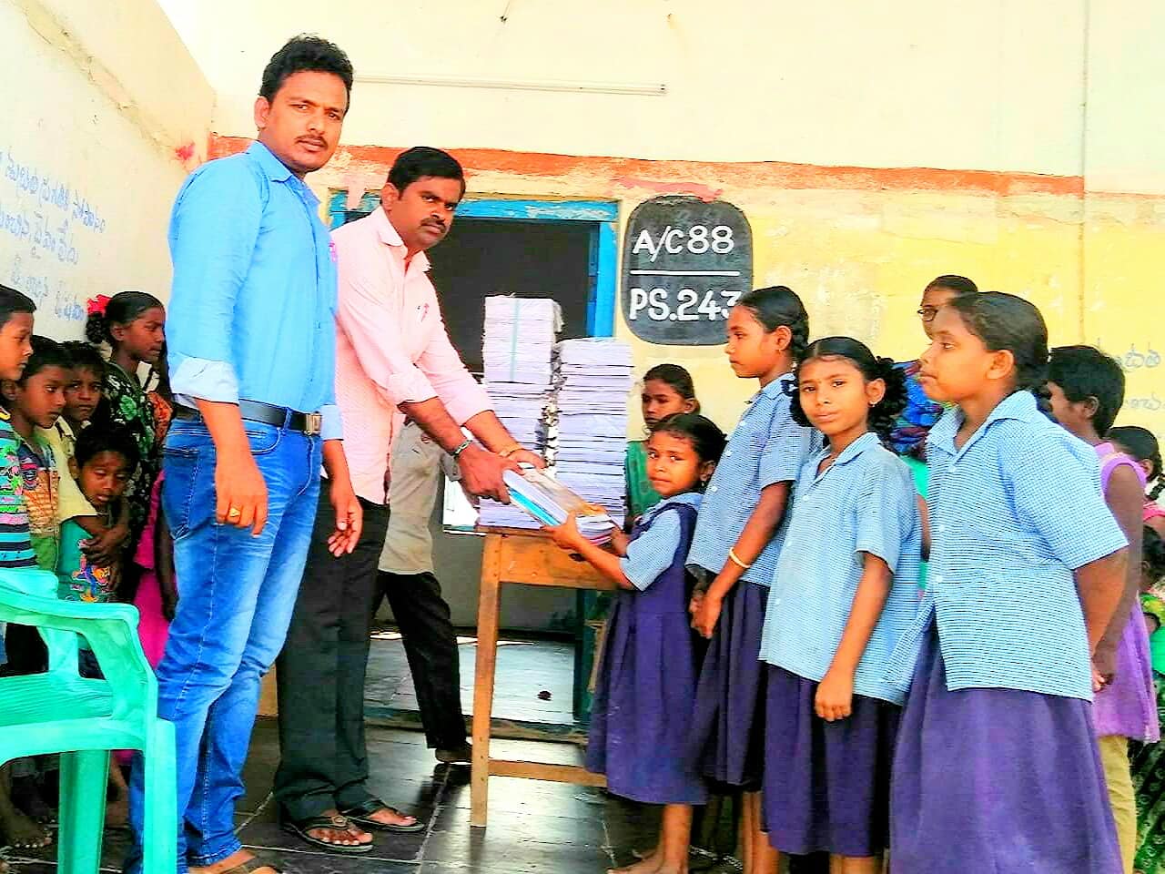 G Satish with his students. (Source: G Satish)