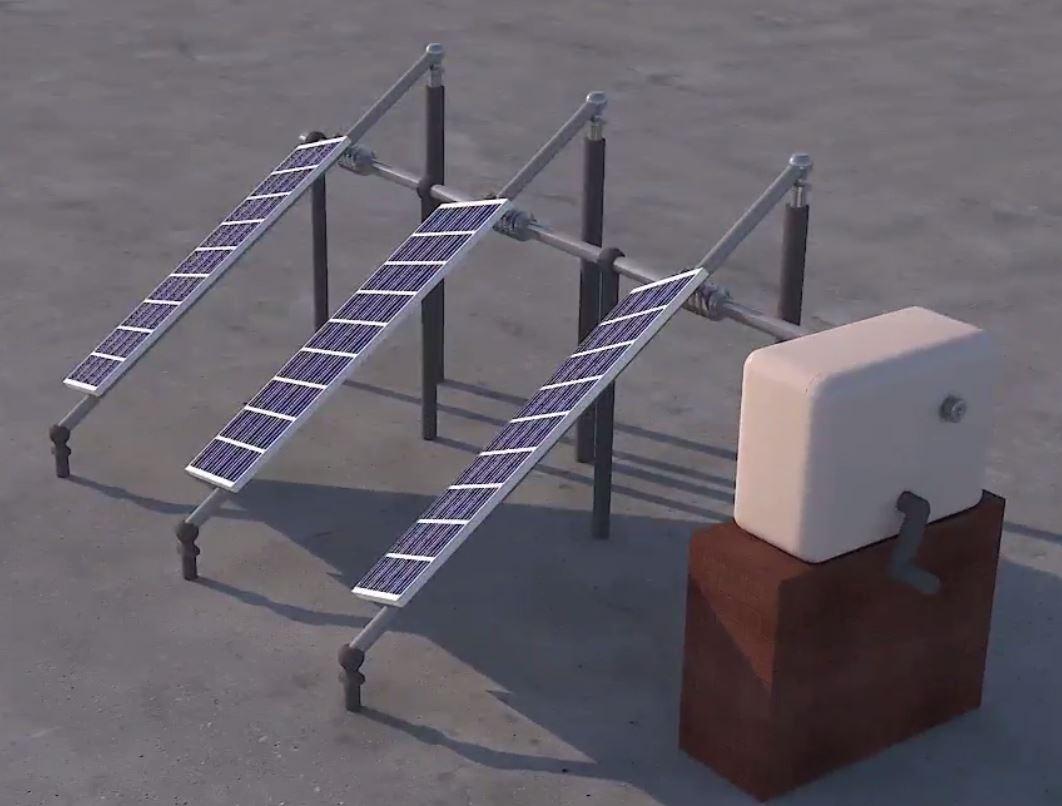 Household Mechanical Solar Tracker. (Source: Invent@IITGN.)