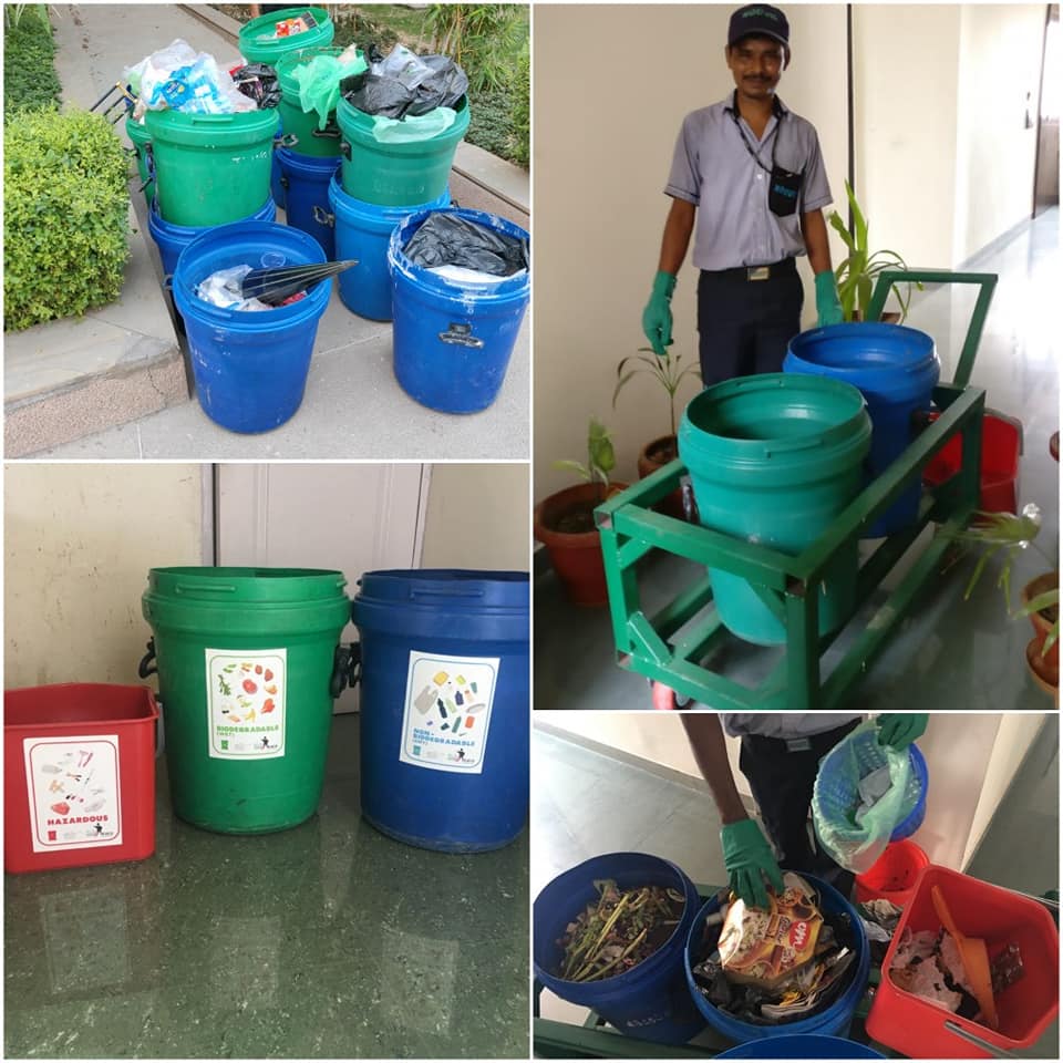 Waste segregation at source. (Source: Saahas)