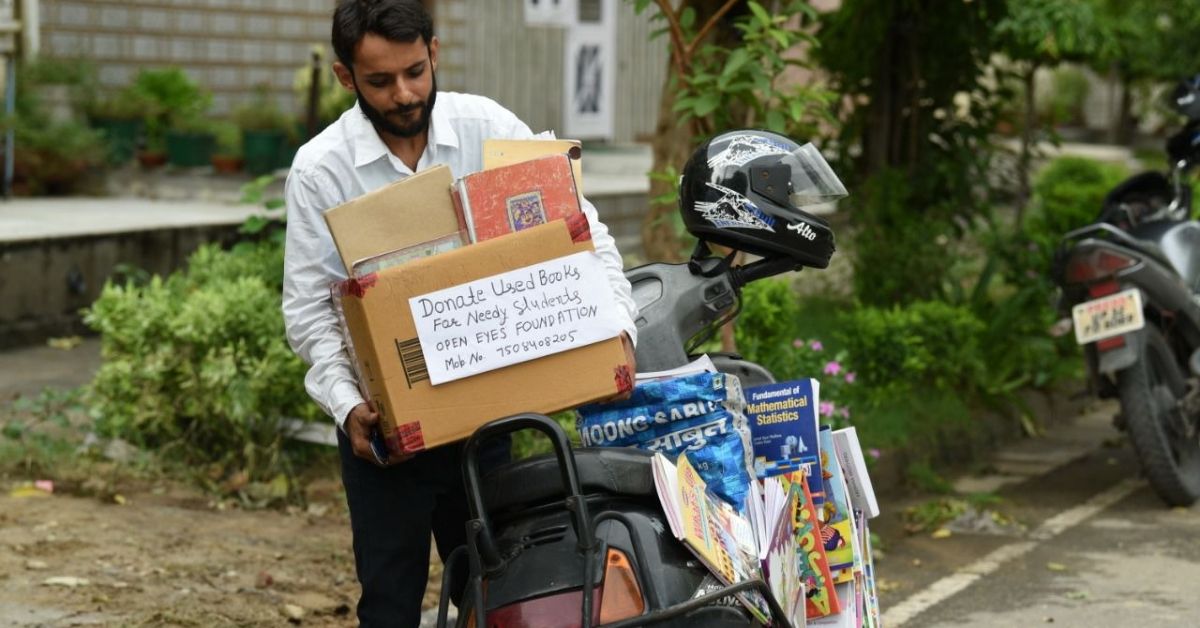 Punjab man collects thousands books poor students education hero india