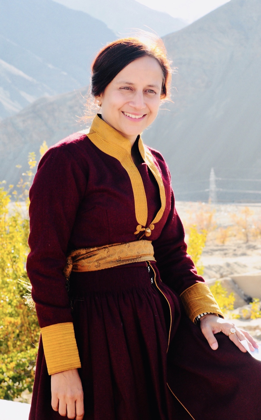 GItanjali in a traditional Ladakhi dress. 