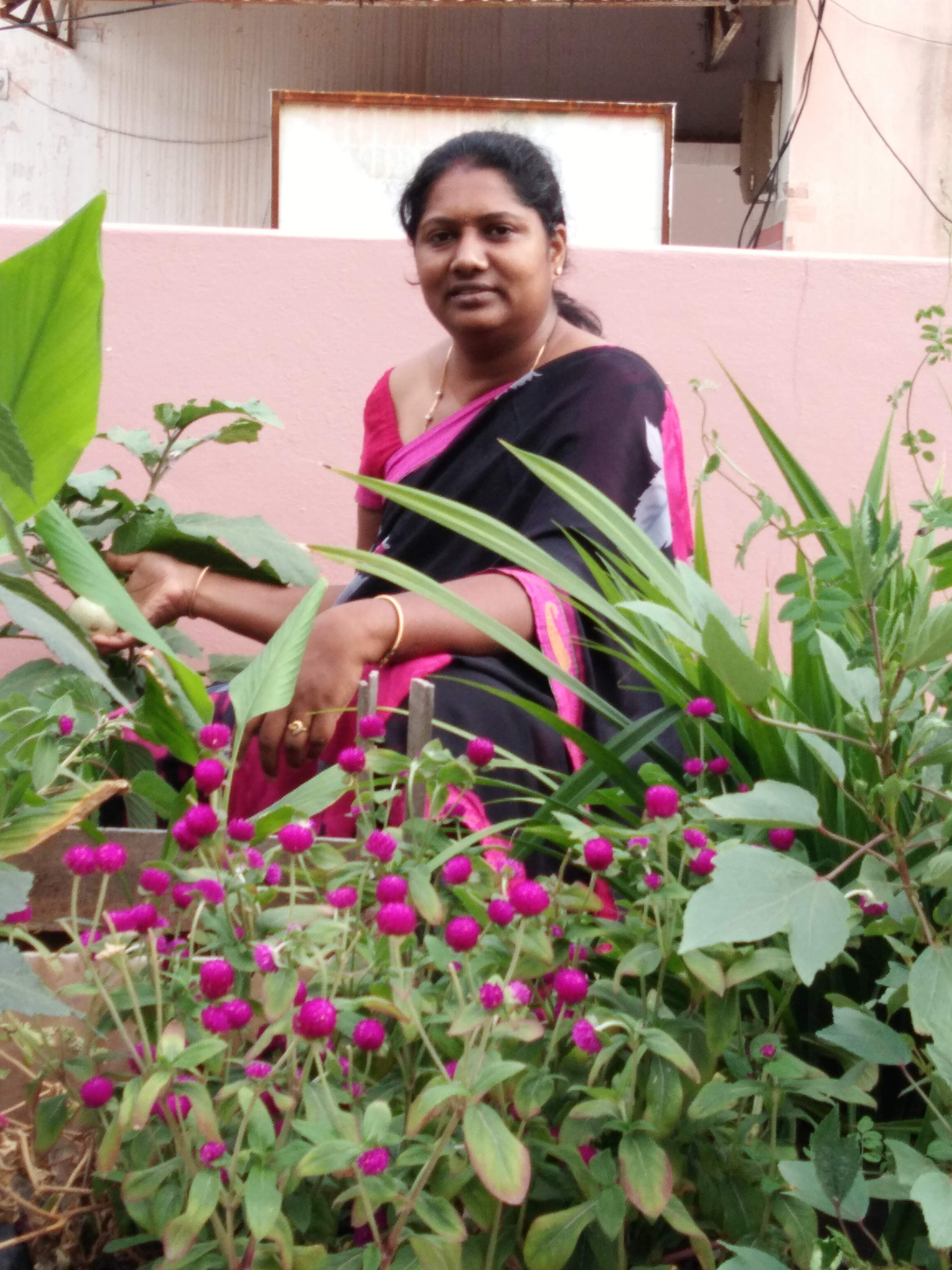 Hyderabad woman terrace garden tips neem grow organic vegetables India