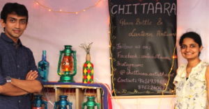 Chennai Couple Collects Discarded Bottles, Upcycles Them Into Gorgeous Art