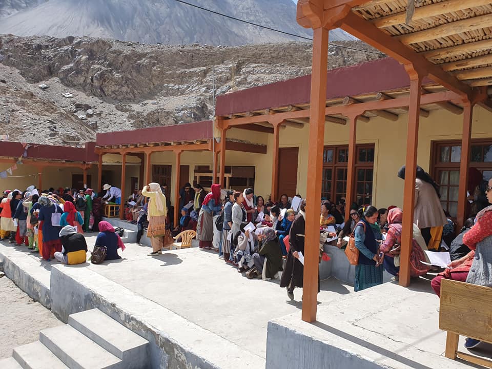 Women at the 11th Cervical Cancer Screening Camp in Ladakh in Nubra Valley earlier this month. (Source: Facebook/Swee Chong Quek)