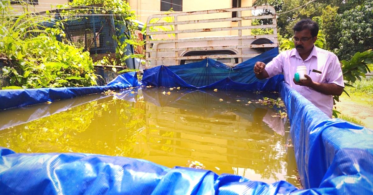 Kerala Cop Turns Seized Lorry Into Fish Pond, Turns Station Into Organic Farm!