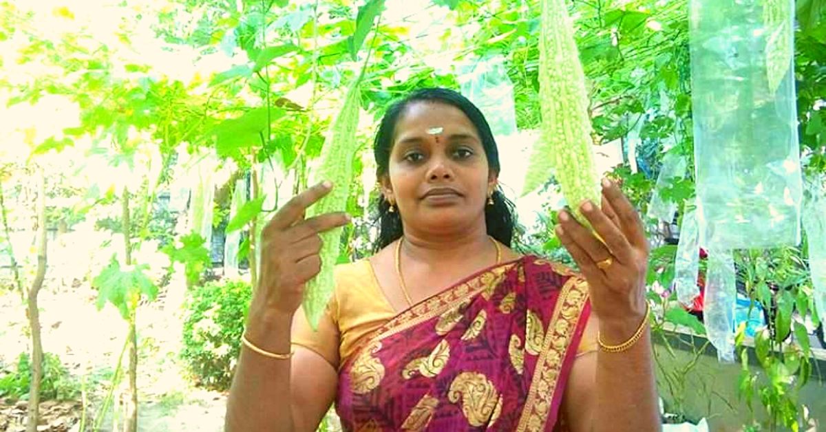 Kerala Woman’s Backyard Polyhouse Gives Her Organic Veggies & Rs 20000/Month!