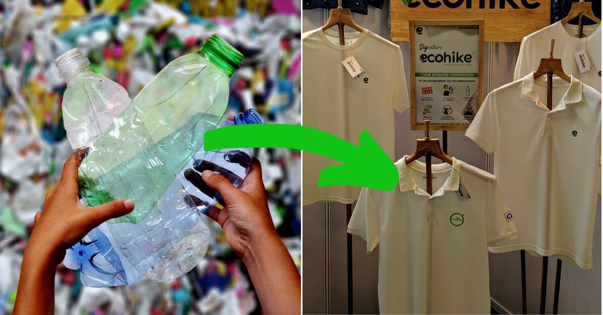 Grab This T-Shirt & You Recycle 12 PET Bottles and Save 2700 Litres of Water!