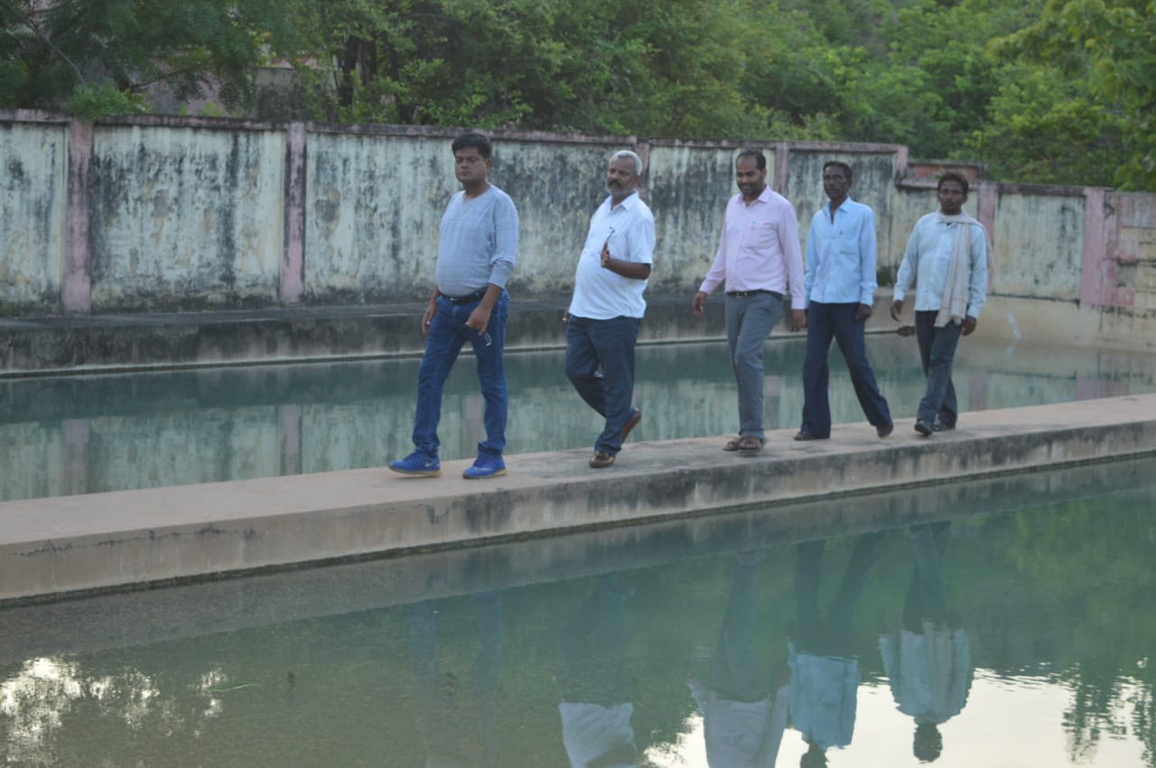 DM overseeing the rejuvenation of traditional ponds . 