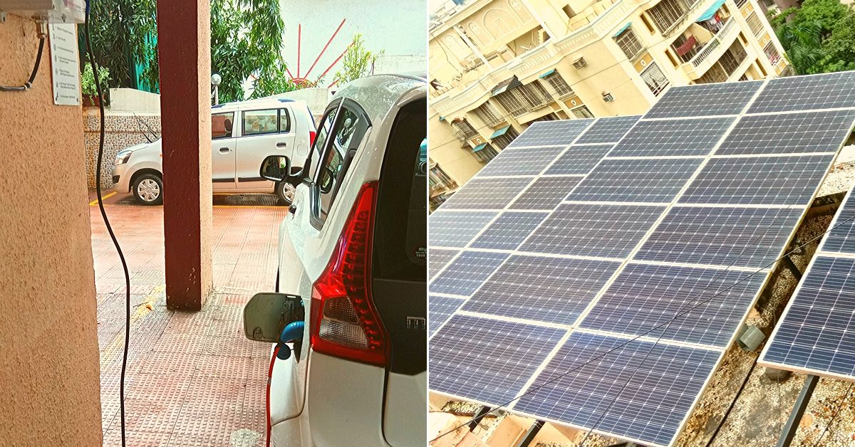 Zero-Energy Mumbai Society Uses Sun to Charge Cars, Cuts Power Bills to 0!