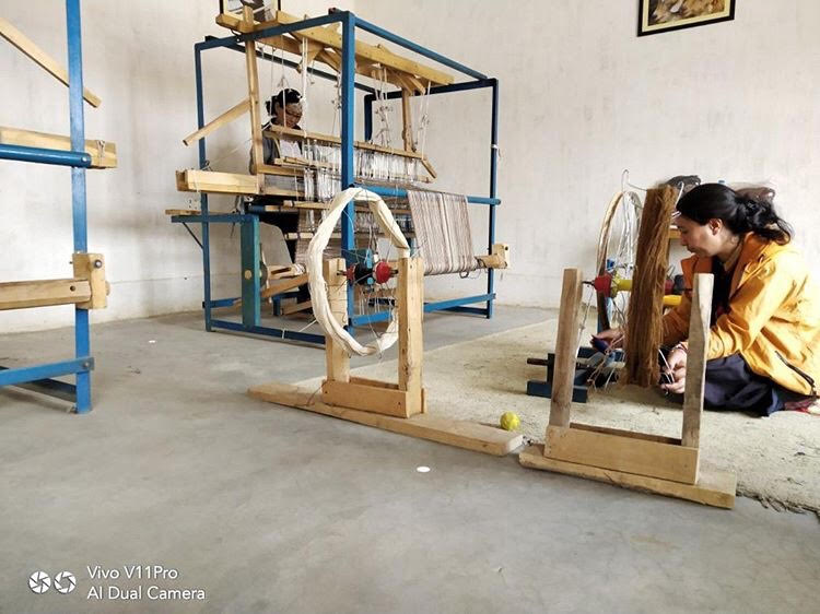 At the Utpala Weaving Unit. (Source: Stanzin Palmo)