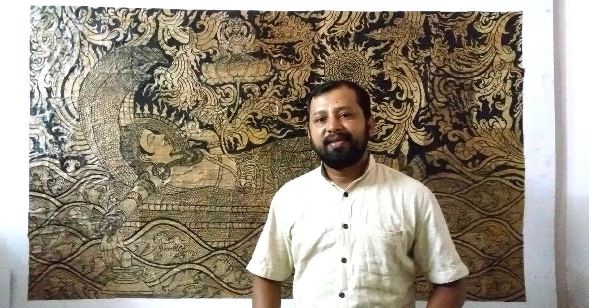 Artist Creates Masterpieces on Dried Banana Leaves That Can Last Upto a Century!