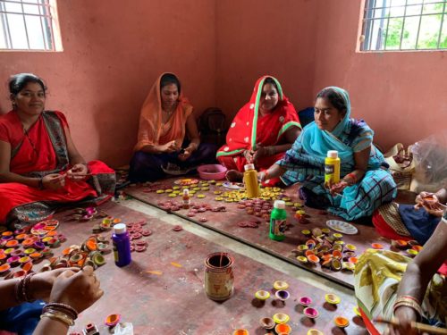 cow dung diyas