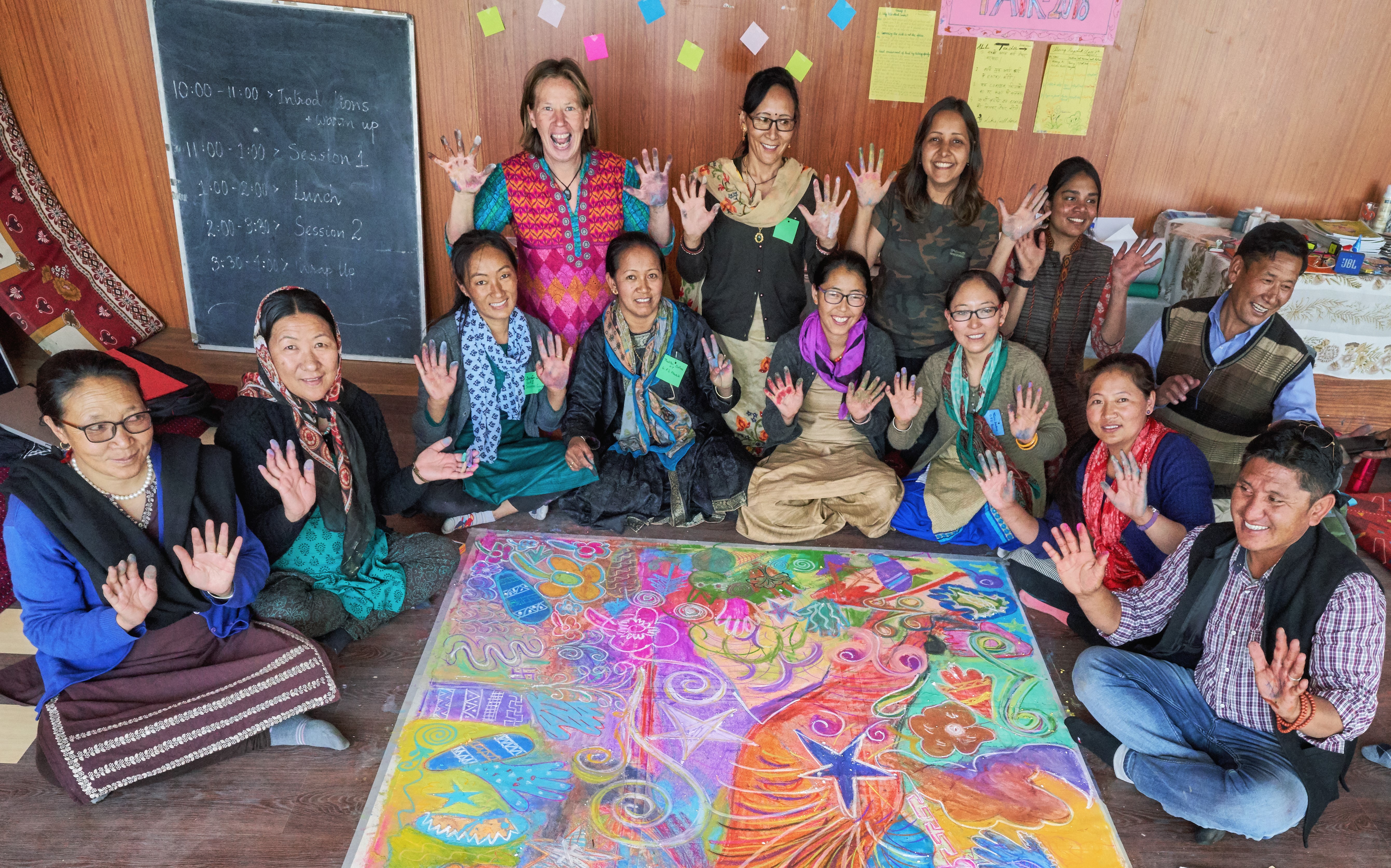 Teachers at the 'Let's Open a Book' workshop. 