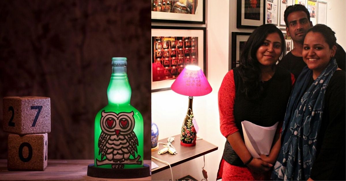 These Ex-Journos Upcycled 5 Lakh Glass Bottles to Bring Beauty to Your Home Decor