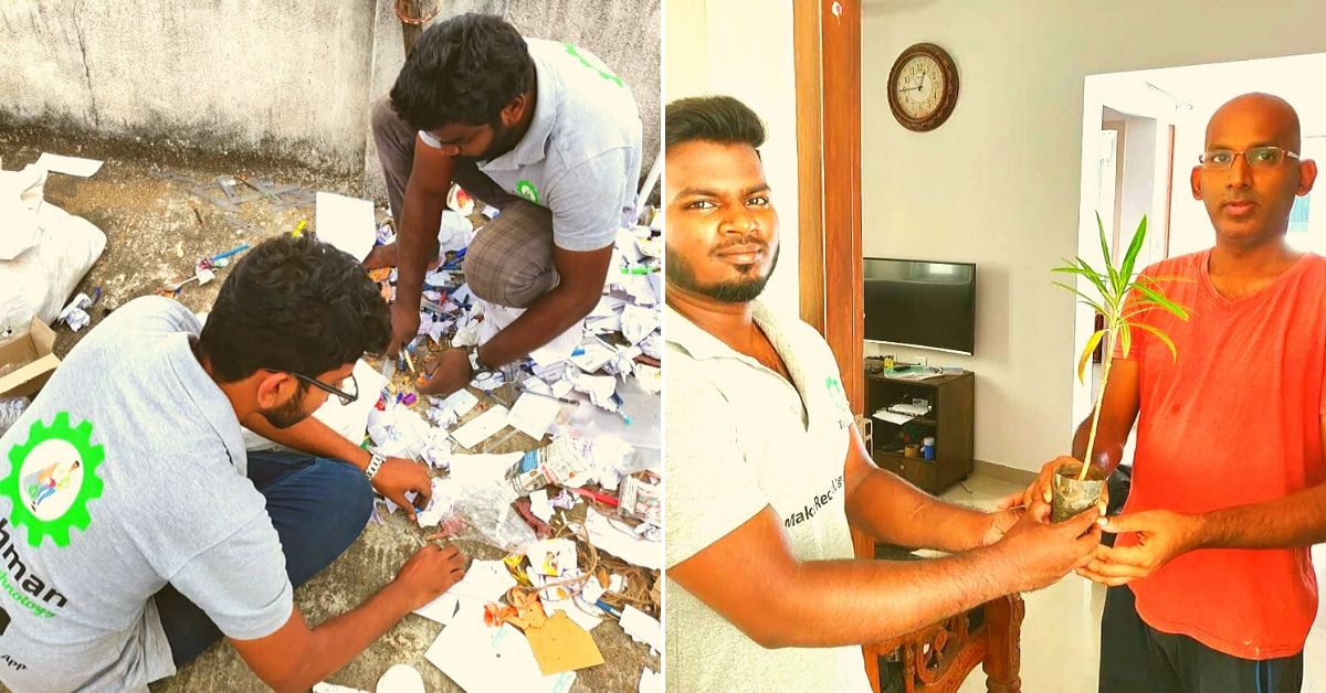 These Chennai Engineers Will Pay You For Your Scrap & Gift You a Sapling!