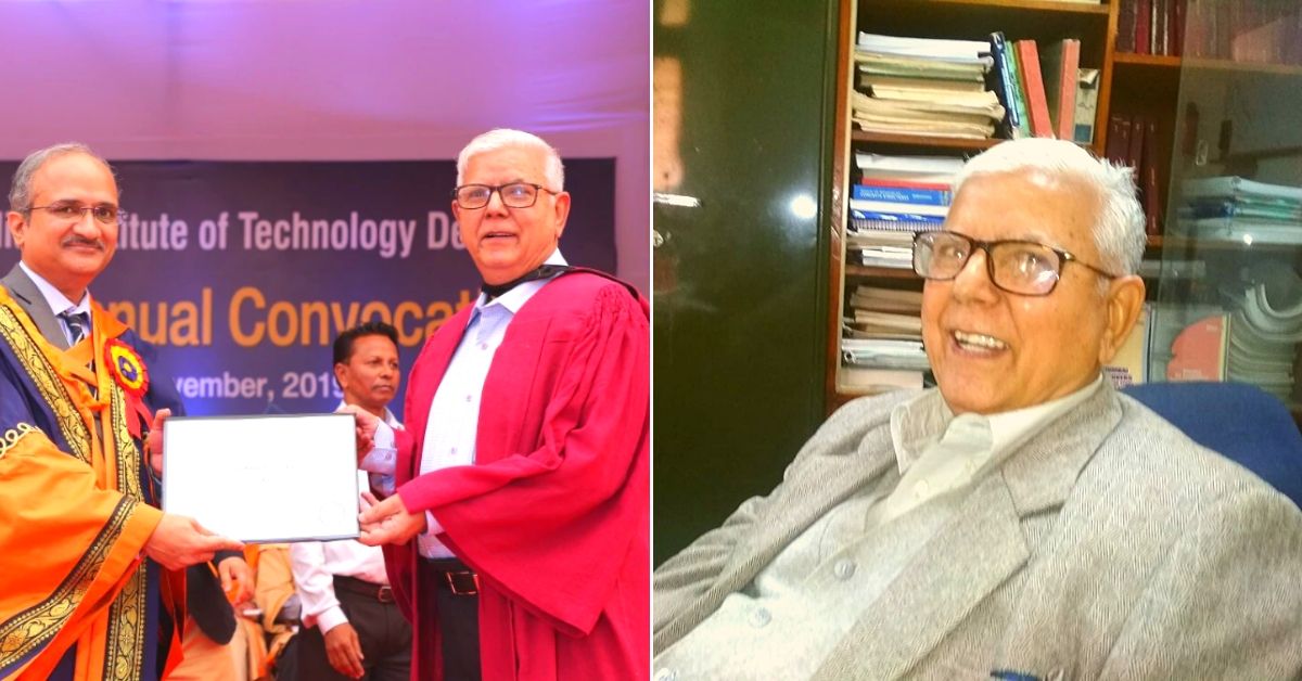 Learning Never Stops: At 77, This Retd. Engineer is One of IIT Delhi’s Oldest PhDs