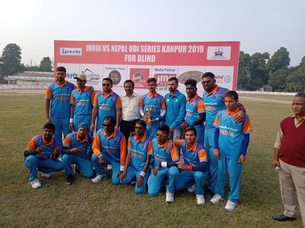 Sunil Ramesh recently led his side to series win versus Nepal. (Source: Facebook/Cricket Association for the Blind in India)