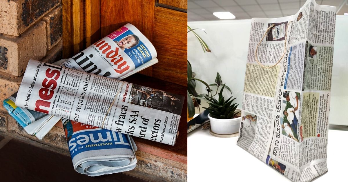 How To Make a Paper Bag From Old Newspaper in 5 Minutes