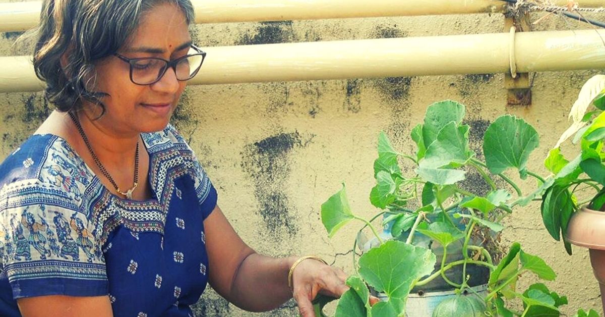 After Friend’s Son Gets Cancer, Mumbai Lady Grows Food Forest in 3×6 Ft Balcony!