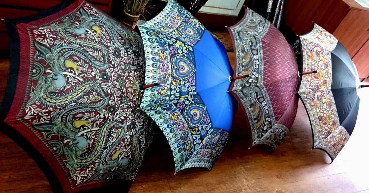 Kalamkari Umbrellas! So You Can Enjoy the Rains with the Rich Taste of India!