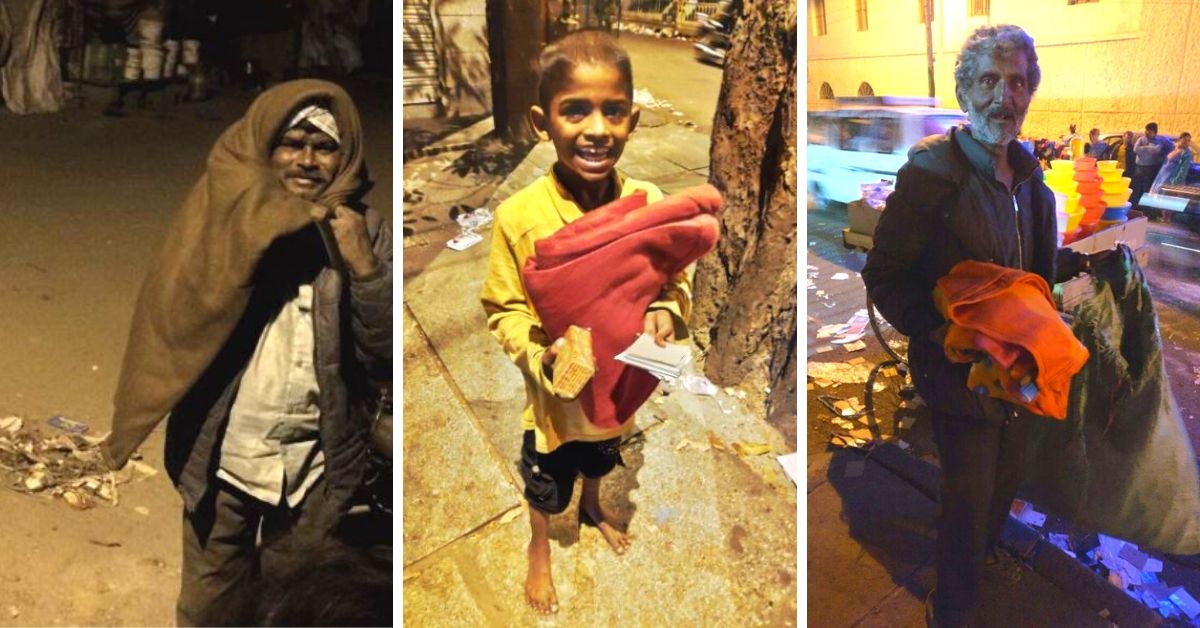 Bengaluru Youngsters Use Warm Blankets To Bring Relief to 300+ Homeless