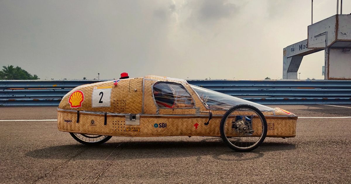 Built in 3 Months by Engg Students, This Bamboo Car’s Mileage Is 77 Km/Litre!