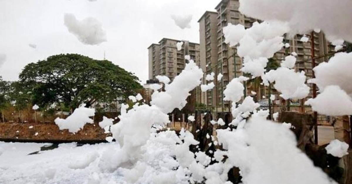 bellandur lake foaming