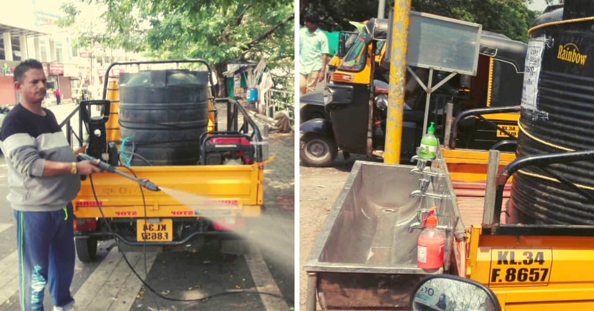 Kerala Fish Vendor Disinfects Entire Locality, Sets Up Portable Hand Washing Unit!