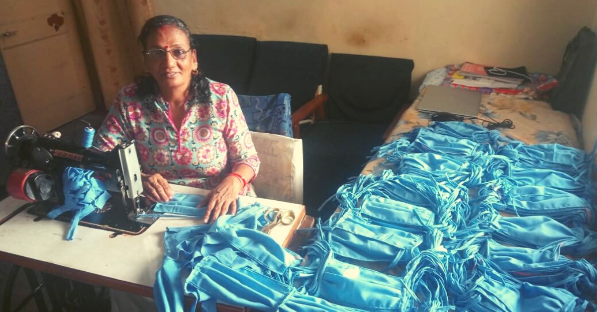 #CoronaWarrior: 61-Y0 Mumbai Woman Stitches 400 Masks in 48 Hours For Our Safety